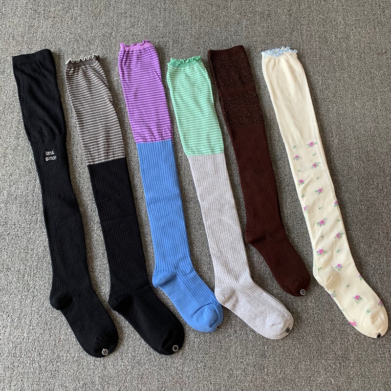 Japanese-Style Niche Trendy Design Long Knee-High Socks, Calf-High Slouch Socks for Women, Korean and Japanese Style, Suitable for Pairing with Boots Japanese-Style Niche Trendy Design Long Knee-High Socks, Calf-High Slouch Socks for Women, Korean and Japanese Style, Suitable for Pairing with Boots
