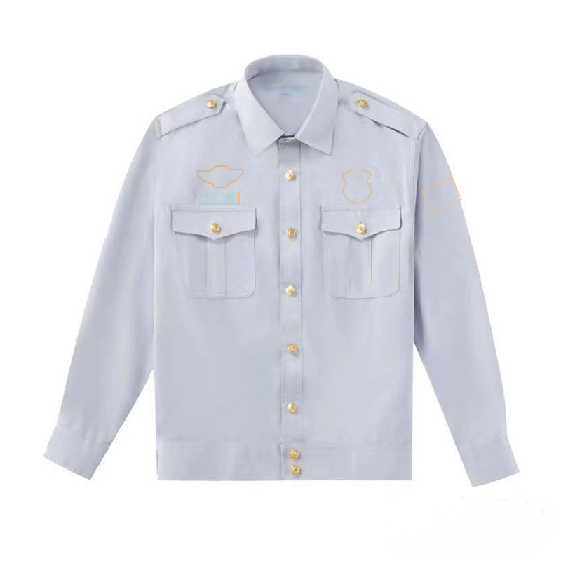Authentic Summer Short-Sleeved Shirt Men's Long-Sleeved Lined Jacket Style Outer Top Flame Blue Summer Dress Half-Sleeved Shirt