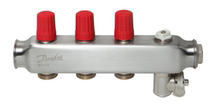 Danfoss stainless steel water distributor SSM series preset water collector floor heating water distributor