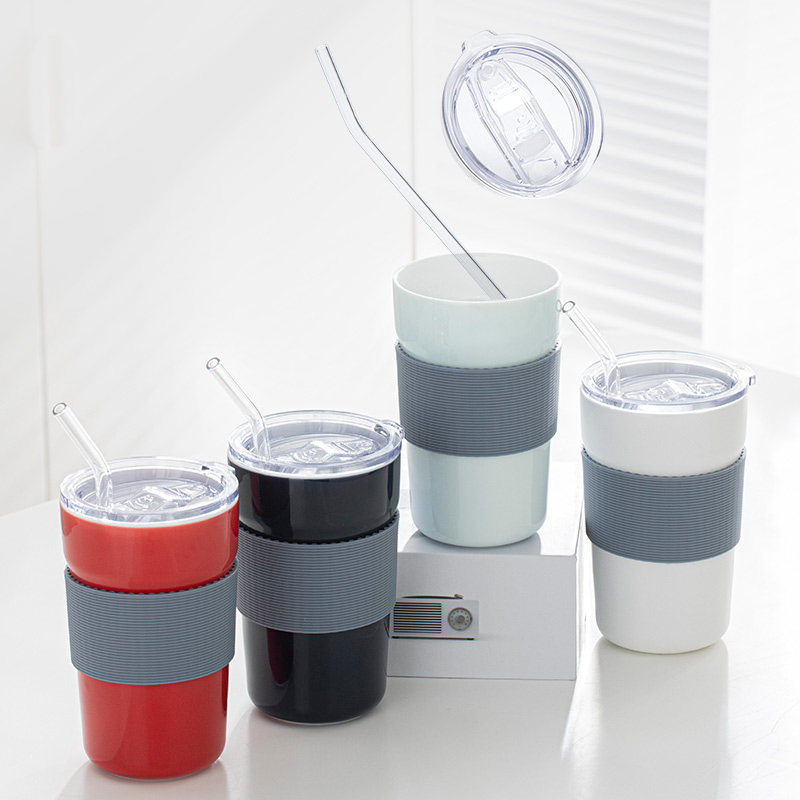 Special heart-warming gift water cup male summer straw to send girlfriend birthday gift creative custom logo gift