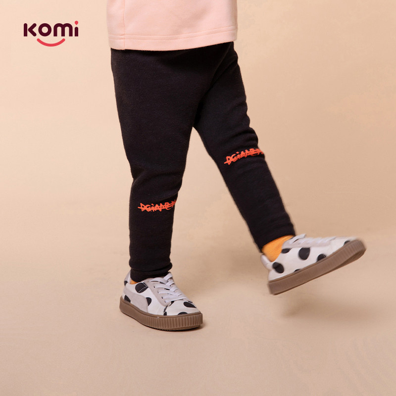 Komi children's autumn cotton underwear new style Western style trousers girls spring and autumn baby pants trendy children's clothing