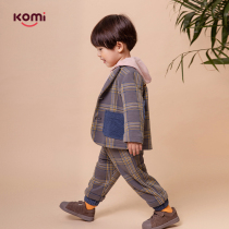 Spring boys and childrens suits fashion childrens clothing new foreign style casual plaid jacket spring and autumn baby two-piece tide