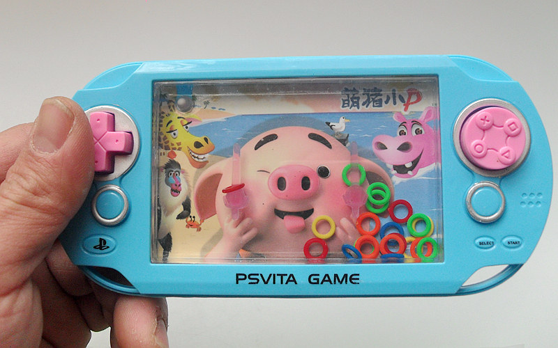 Post-80s and Post-90s Childhood Nostalgia Toy Large Water Ring Game Machine Press Ring Water Machine Educational Toy