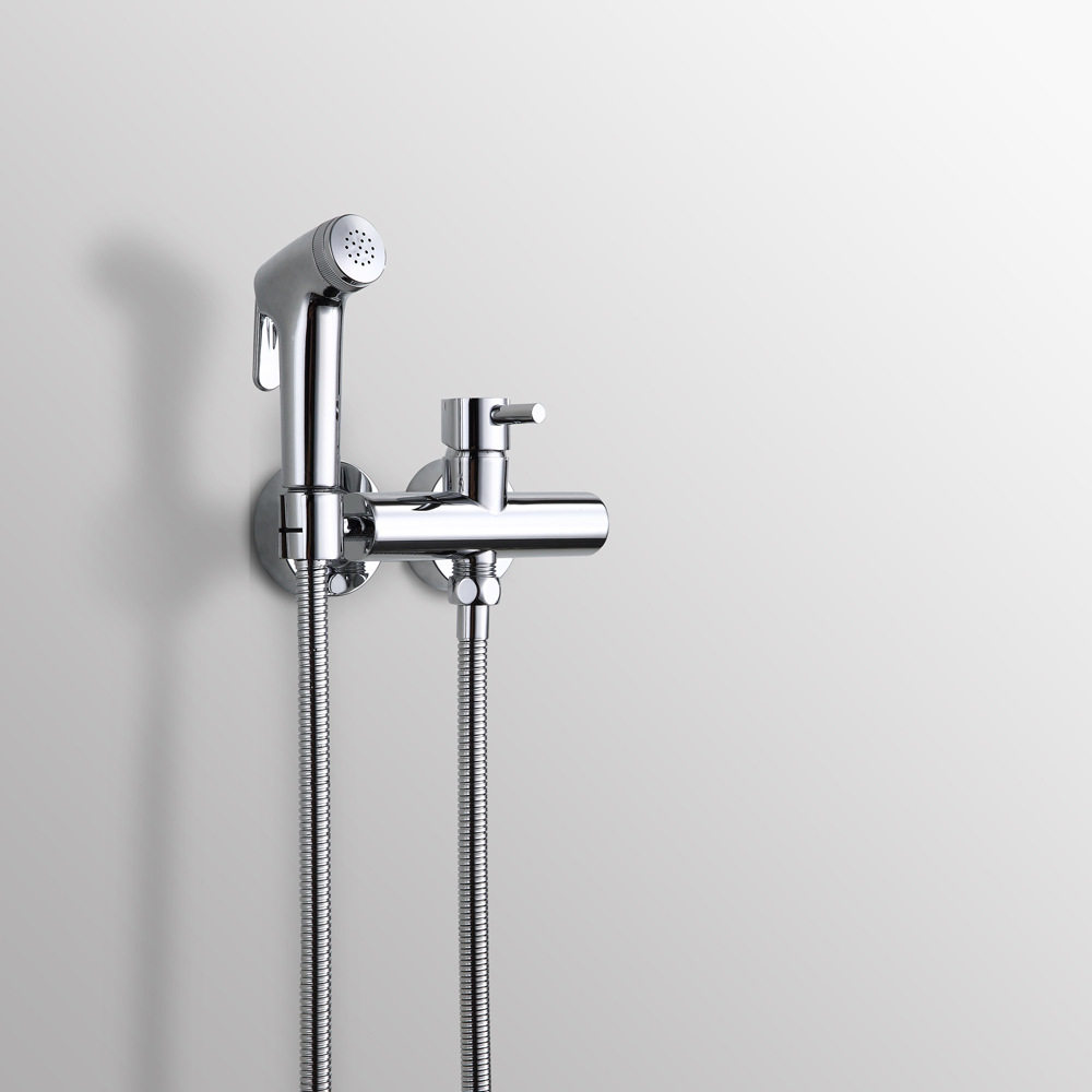 Full copper maternity washers toilet spray gun suit hot and cold tap shower nozzle clear fit flush booster spray head