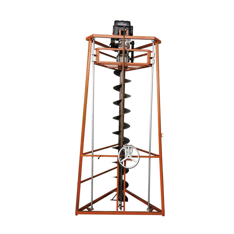 Direct sales tripod digging pit machine utility pole drill pit machine petrol type tree planting pit machine 7 5 10 15 horsepower-Taobao