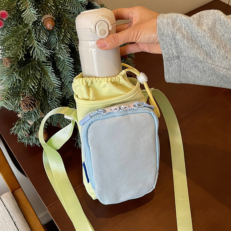 Sports water bottle bag, travel crossbody bag, walking mobile phone bag