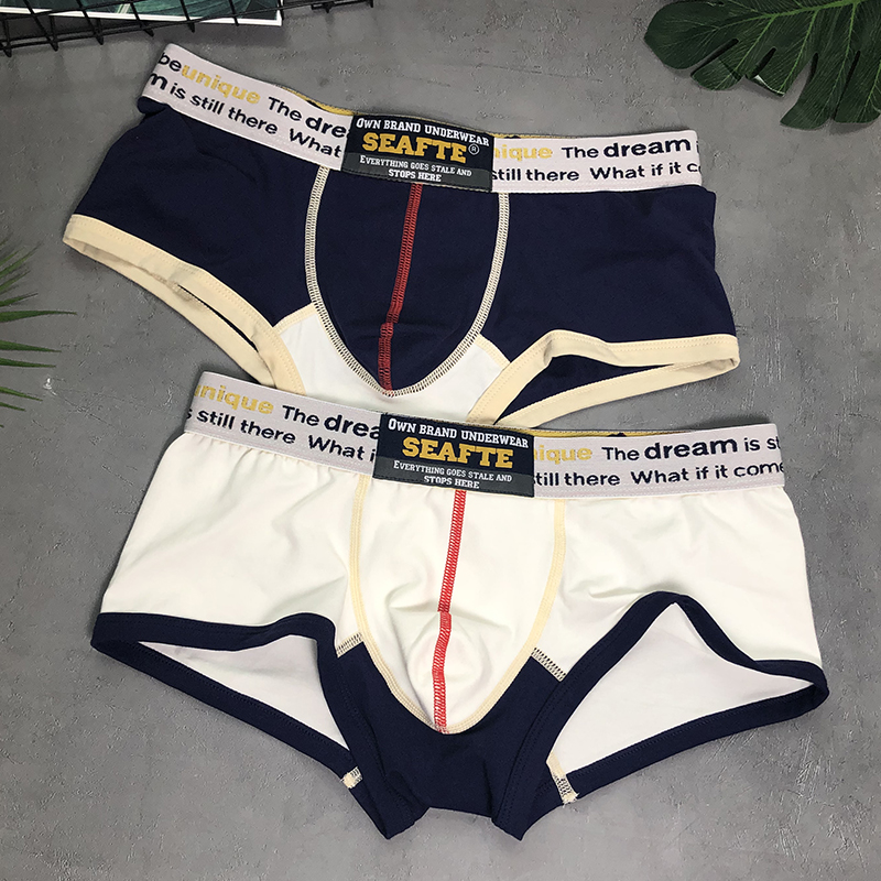 Zoyin men's pure cotton underwear trend comfortable boxer shorts breathable trend brand sports sexy summer pants pouch