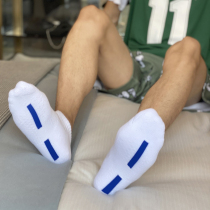 High quality mens sports socks white socks Pure cotton towel bottom basketball socks Sweat-absorbing socks Summer invisible socks Short socks thin section