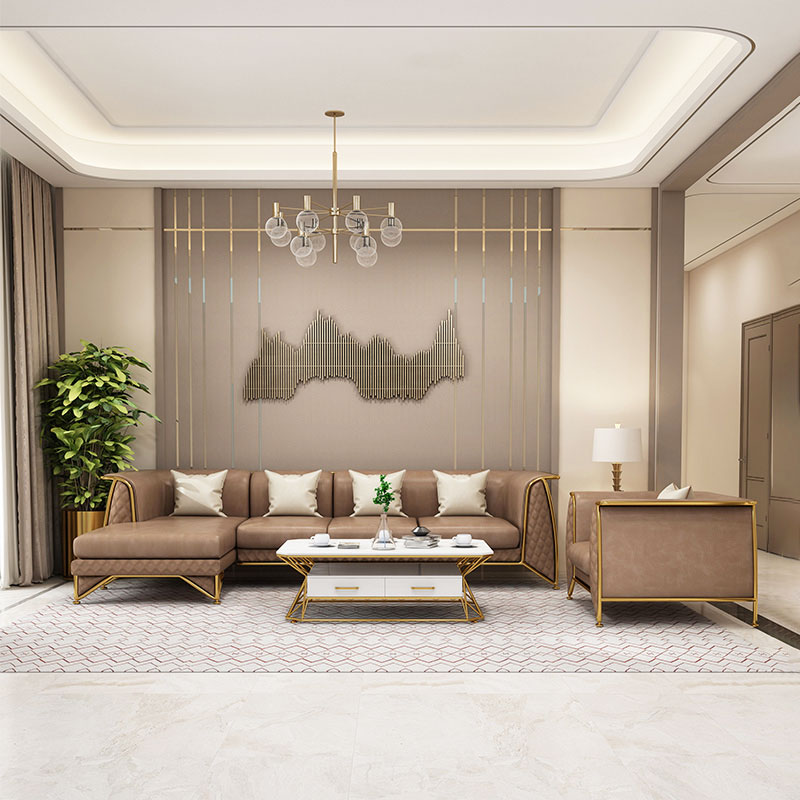 Nordic Light Luxury Sofa Combination Corner Living Room Home Meeting Negotiation Simple Small Apartment Modern Sofa Chair