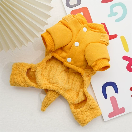 Собака четырехдушная одежда осень и зимний домашний кошка Тедди Берби красота маленькие щенки сгущенные и теплые могут быть тяжками