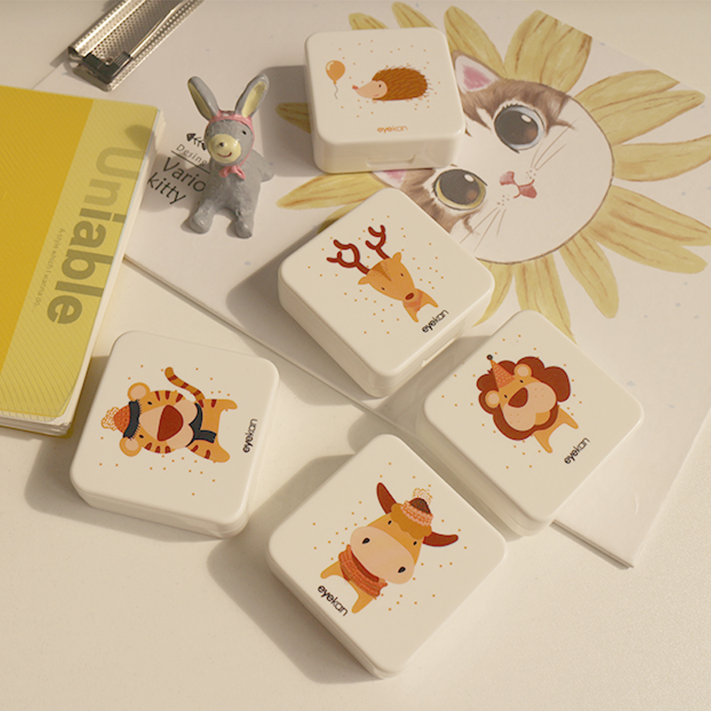 eyekan Mori contact lens color pupil box myopia eye companion cute small portable storage Kaida