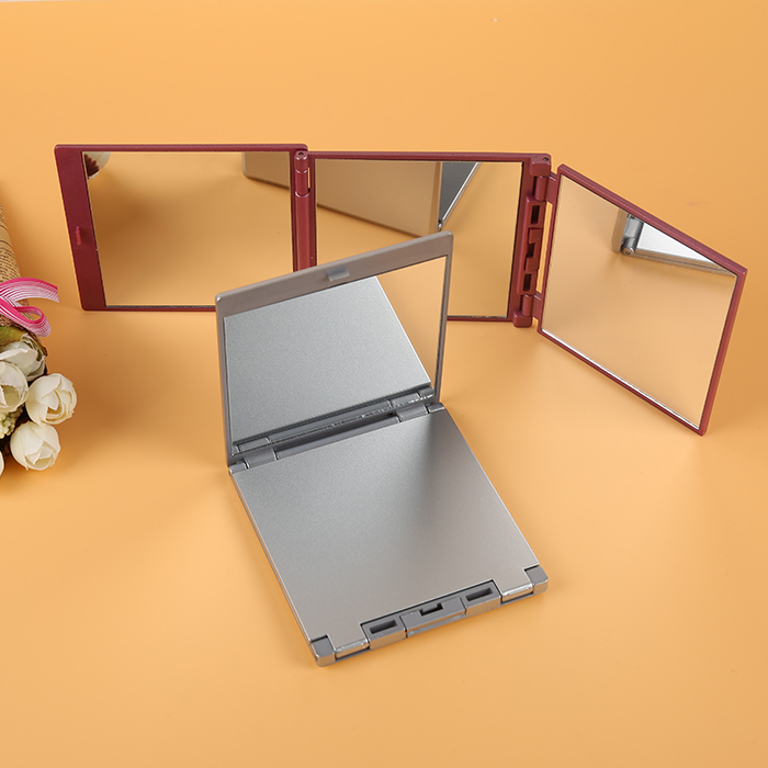 eyekan fashion makeup mirror tri-fold mirror elegant fashion portable office three small portable mirror