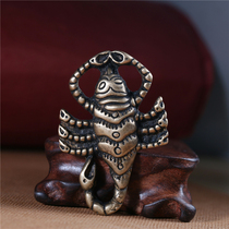 Tibet Tian Tito A pure copper casting lotus master scorpion Tibetan legend evil spirits of Tai Sui pendant pendant