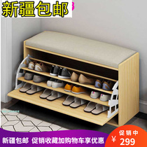 Xinjiang Shoes Changing Bench Shoe Cabinet Wearing Shoes Stool Multilayer Widening Reinforced Overturning Bucket Multifunction Dust Entering Doorway Shoe Cabinet