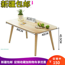 Xinjiang home tea table small square table minimalist floating window table living-room tea table simple rectangular tea table short table