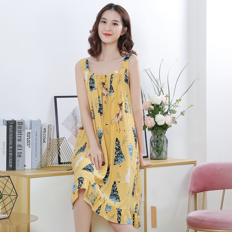 Summer 2022 New Cotton Silk Nightgown for Women, Sexy and Cute, Spring and Autumn Maternity Cotton Silk, Large Size, Thin Style Summer 2022 New Cotton Silk Nightgown for Women, Sexy and Cute, Spring and Autumn Maternity Cotton Silk, Large Size, Thin Style