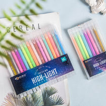 Dongmi 18 color highlight painting brush metal color pen high light pen sketch animation painting brush fine head set