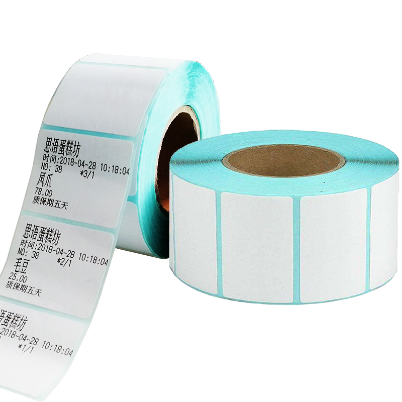 Thermo-sensitive label paper adhesive 40 * 30 Bar code scale printing machine sticker