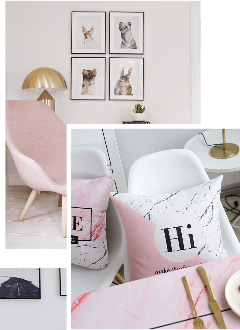 Ins phong cách Bắc Âu đơn giản gối bông gối gối phòng khách ghế sofa đệm giường trở lại đệm pad gối - Trở lại đệm / Bolsters gối chống đau lưng văn phòng