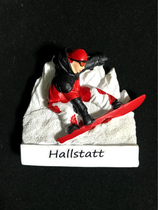 Austria Hallstadt Town (Hallstatt) Ski Refrigerator Sticker