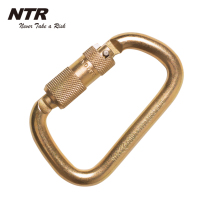 NTR Nettel mountaineering and rock climbing high-altitude work D-type steel lock two-stage automatic lock caving rescue ANSI spot