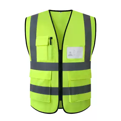 CNSS traffic reflective safety vest Construction vest fluorescent yellow night site Meituan riding jacket reflective clothing