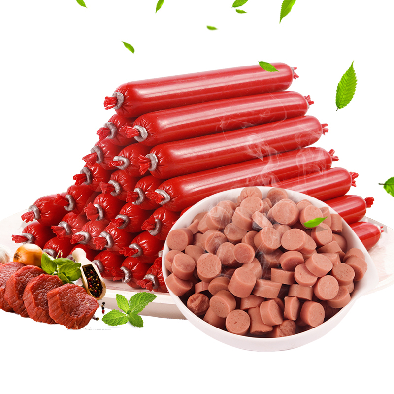 Dễ thương Pet Dog Snack Ham Intestines Dog Teddy Golden Hair Canxi Low Salt Pet Xúc xích Molar Đào tạo Spree - Đồ ăn vặt cho chó cám royal canin
