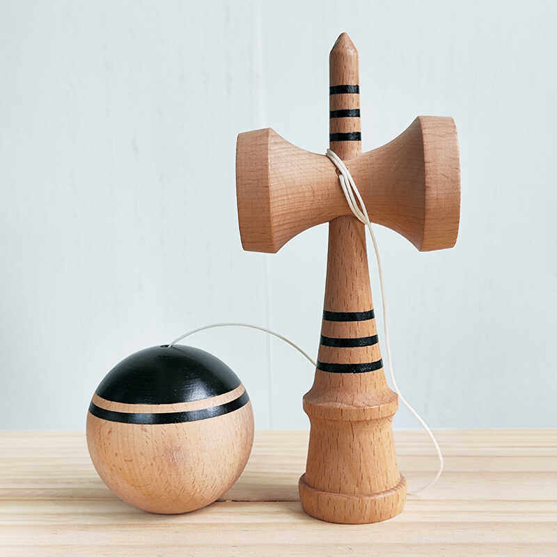出口日本技巧球 黑条纹剑玉Kendama:专业级剑球,解锁你的指尖艺术!-剑球-淘宝好物网