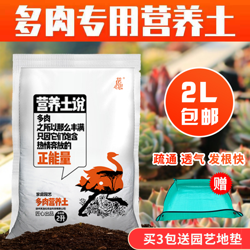 Succulent nutrient soil plant fertilizer peat soil special granular soil flower potted home flower soil compound fertilizer perlite