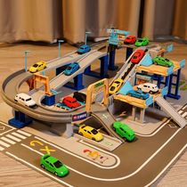 Roller coaster track toy car Yuecheng runway racing car with childrens sports car 3 years old 4 Boys puzzle assembly sliding