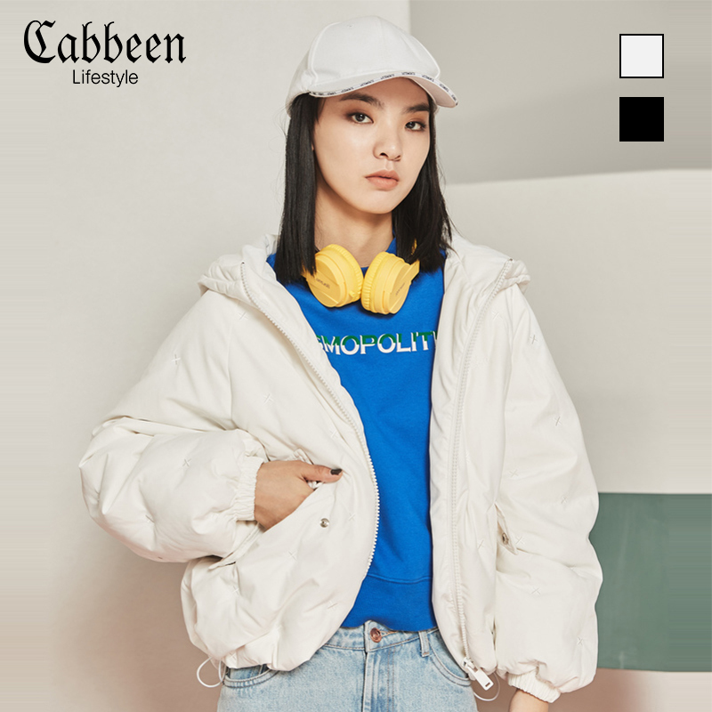 Cabbeen 卡宾 18年秋季款 女式短款连帽羽绒服 天猫优惠券折后￥449包邮（￥799-350）2色可选