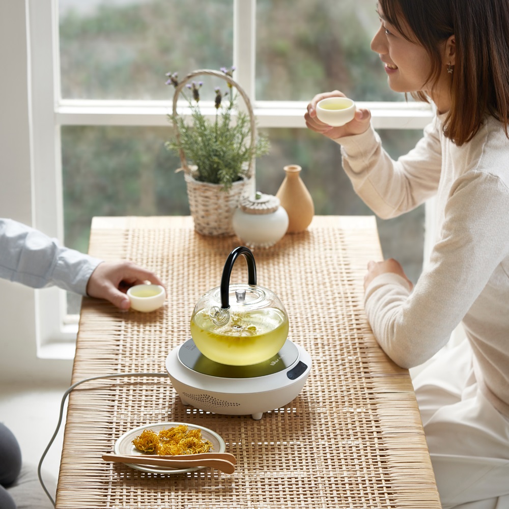 Little Bear Electric Ceramic Furnace Small Table Tea Boiler Glass Tea Boiler Electric Furnace Mini Teapot High Power