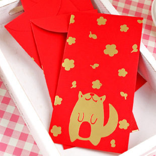 South Korea's creative youth a workshop to fall from heaven and cute cartoon New Year's red bag