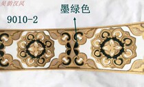 9 cm wide Dutch velvet bronzing engraving Chinese group flower pattern bedding cushion lace webbing