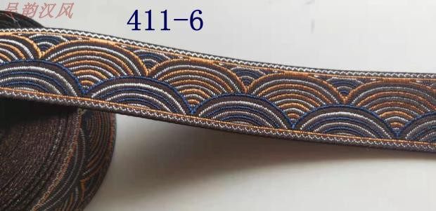 3cm Wide Encrypted Hem Jacquard drapes Lace Gooey clothing Handclothes Woven Belt Cushions Wrapping with Accessories Wave Textured-Taobao