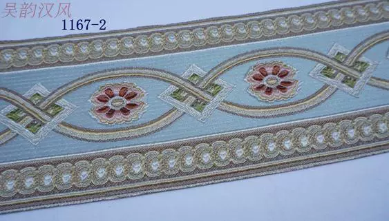 12 cm rộng và mật độ cao máy tính jacquard ren rèm hoa tươi Đệm Hanfu phụ kiện trang trí cửa trượt - Phụ kiện rèm cửa