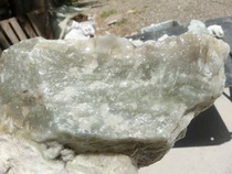 No 185291 Jade raw material Bare stone Natural rough Qinghai Kunlun Jade mountain material Qingbai jade 3 3 kg