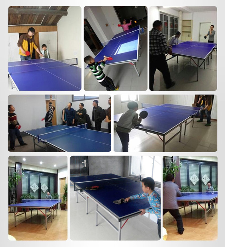 Hộ gia đình ráp tiêu chuẩn trong nhà table tennis bảng trường hợp ròng rọc xách tay di chuyển bảng bóng bàn mua bàn bóng bàn