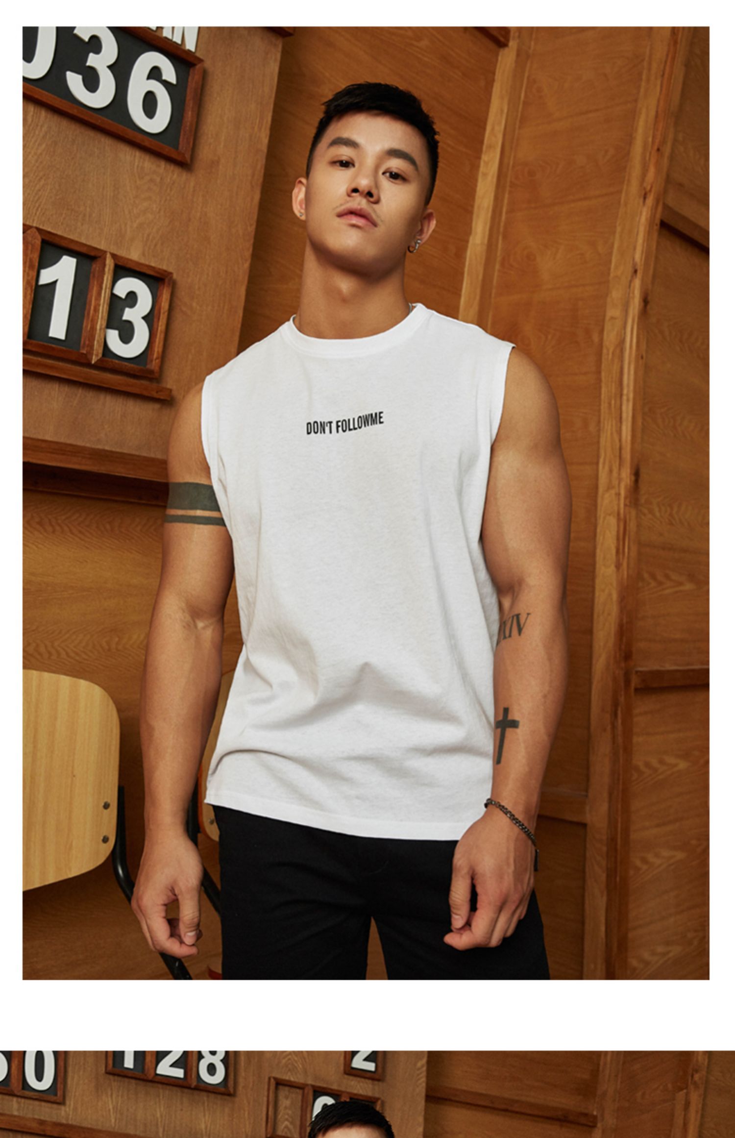 TOMATOPAPA gốc Harajuku phong cách đường phố vest mùa hè mới thư bông áo vest nam thủy triều - Áo vest cotton áo vest dạ nam trung niên