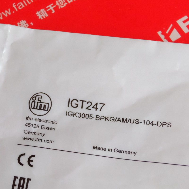 IFM IGT247 New Inductive Sensor IGK3005-BPKG AM US-104-DPS