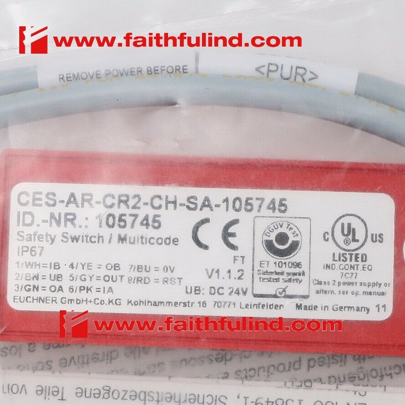 Euchner 105745 Euchner New Safety Sensor CES-AR-CR2-CH-SA-105745