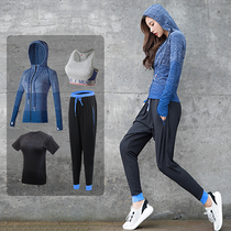 Sports suit womens autumn and winter 2020 new temperament is thin quick-drying clothes casual running gym net red yoga clothes