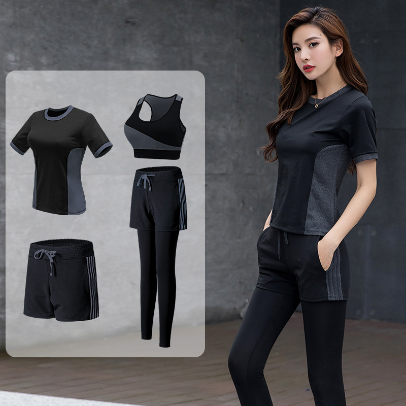 Sports suit Women Summer slim fit loose large size Fashion speed dry clothes Professional high-end gym for running yoga