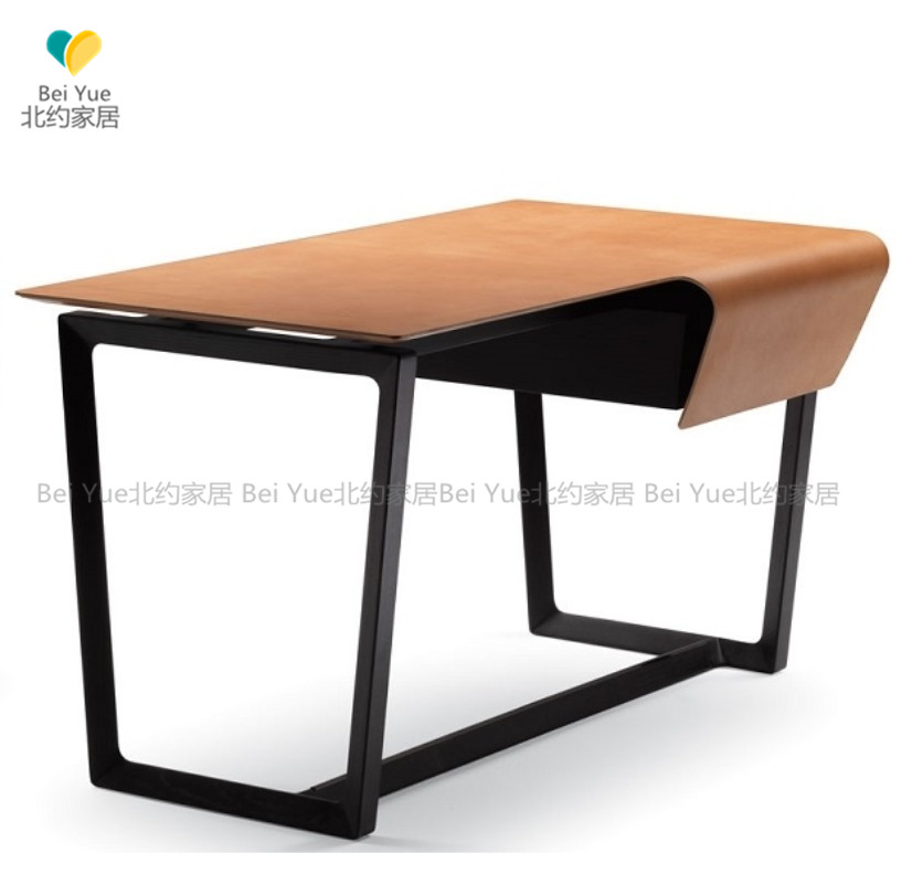 NATO Modern Simple Light Luxury Classic Home Office Leather Desk Hotel Villa Bedroom Study Table Chair