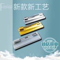 ABS plastic pin badge custom accessories pin style adhesive can be self-pasted acrylic gold silver style