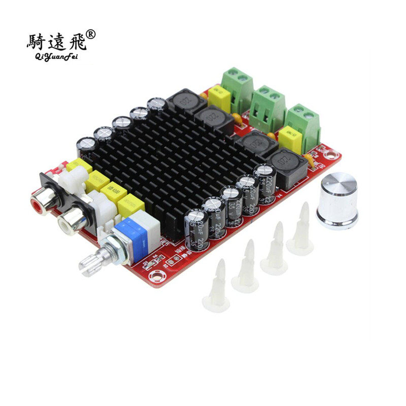 TDA7498功放板 大功率数字功放板2X100W汽车电脑功放 直流14-34V
