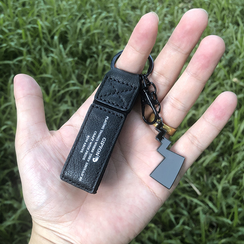 Trendy creative men and women dark lightning tail joint Foss waist key chain motorcycle car key chain pendant