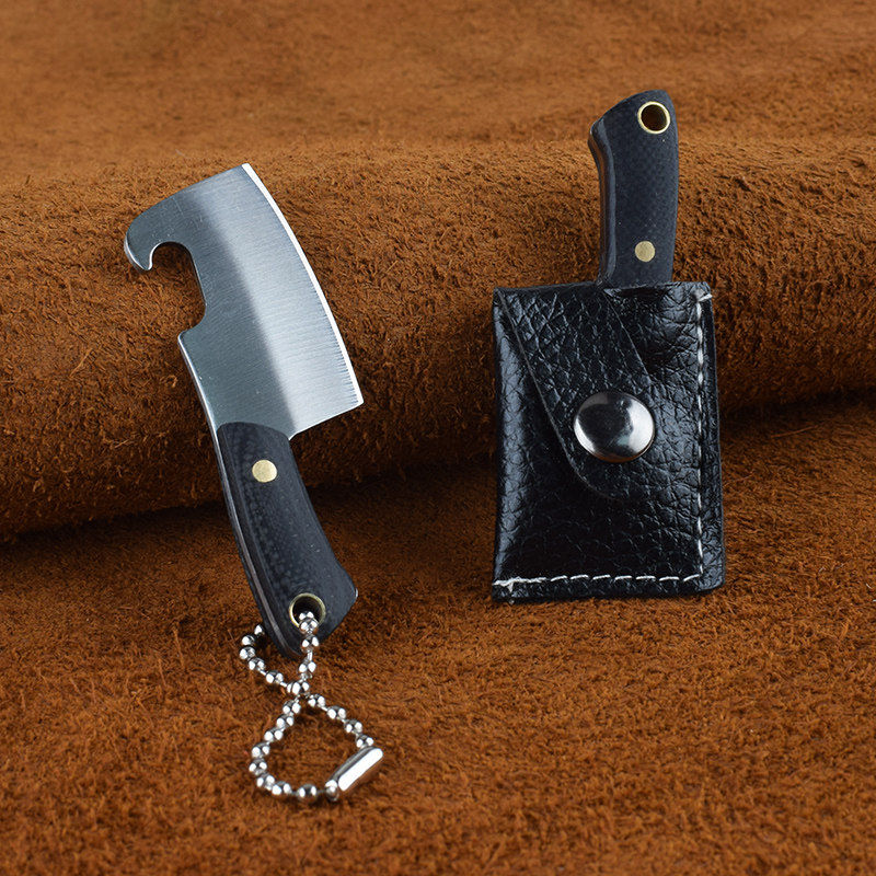 Bottle opener unpacking express kitchen knife key chain creative ornaments personality men's car key chain ring unpacking tool