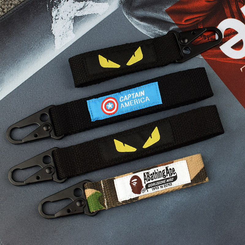 Motorcycle key rope popular logo key ring car key chain personalized creative motorcycle men's and women's decorative pings