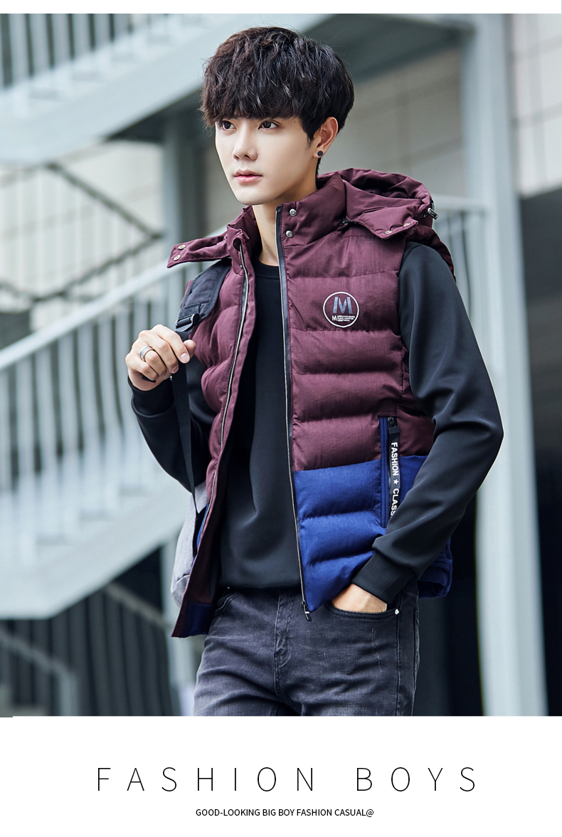 Áo vest nam cotton mùa đông 2018 mới áo chống nắng nam